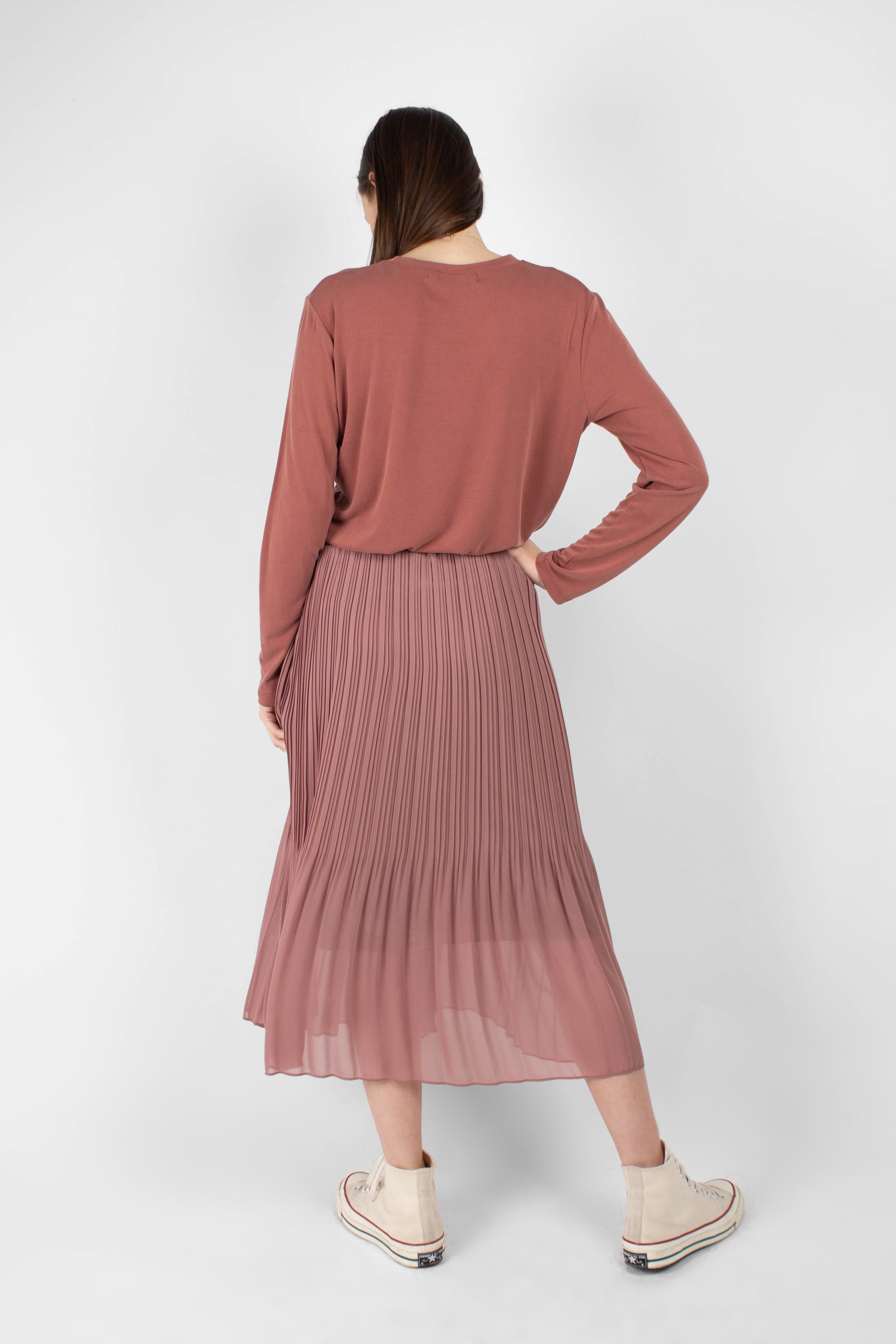 Rust high neck perfect long sleeved tee