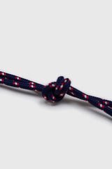 Navy, red and white face mask holder