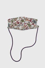 Navy, red and white face mask holder