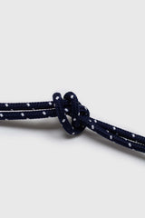 Navy and white face mask holder