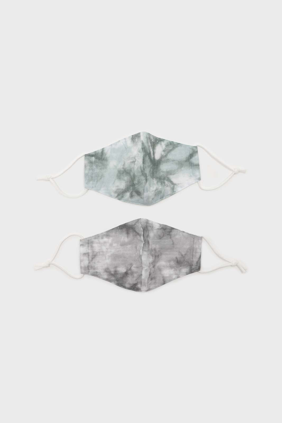 Black tie dye face mask