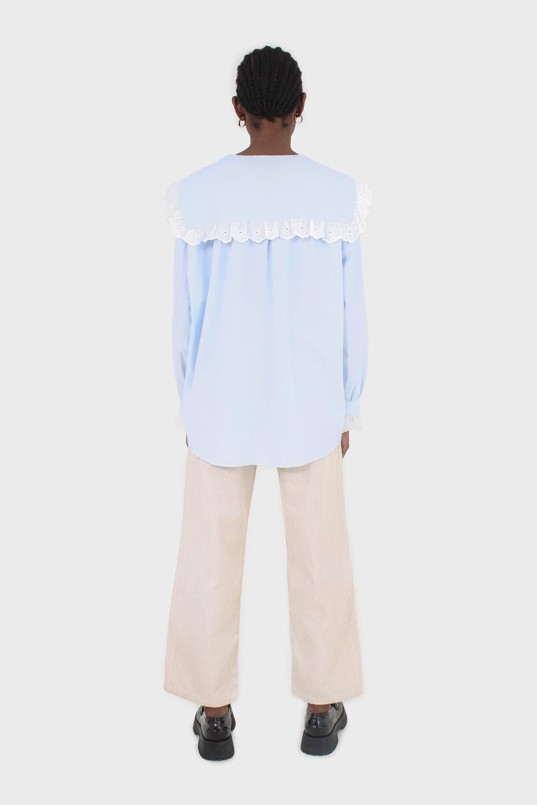 Ivory corduroy loose fit trousers - 812