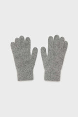 Grey mohair gloves