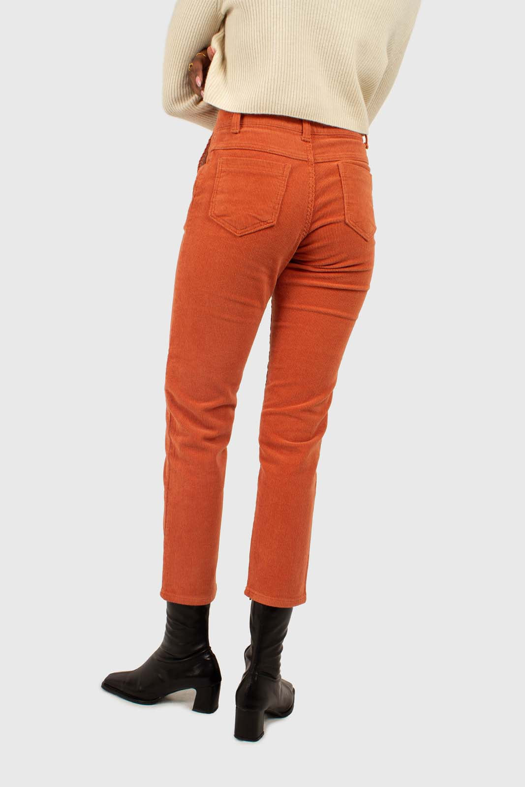 Dusty orange corduroy trousers