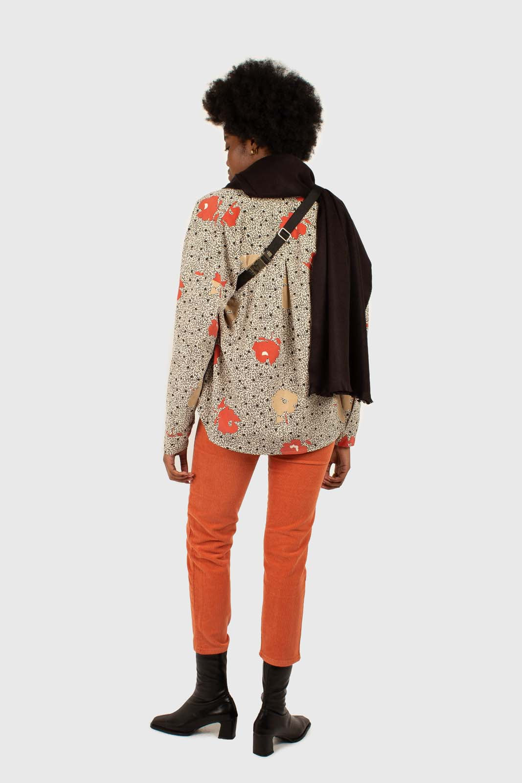 Dusty orange corduroy trousers