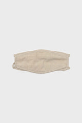 Beige washed cotton face mask