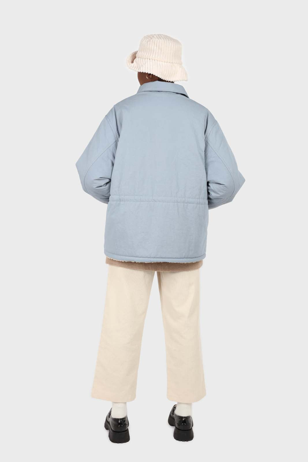 Ivory corduroy tucked loose fit trousers - 2010