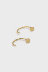 Gold circle half hoop