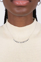 Charm necklace - Silver clustered circles