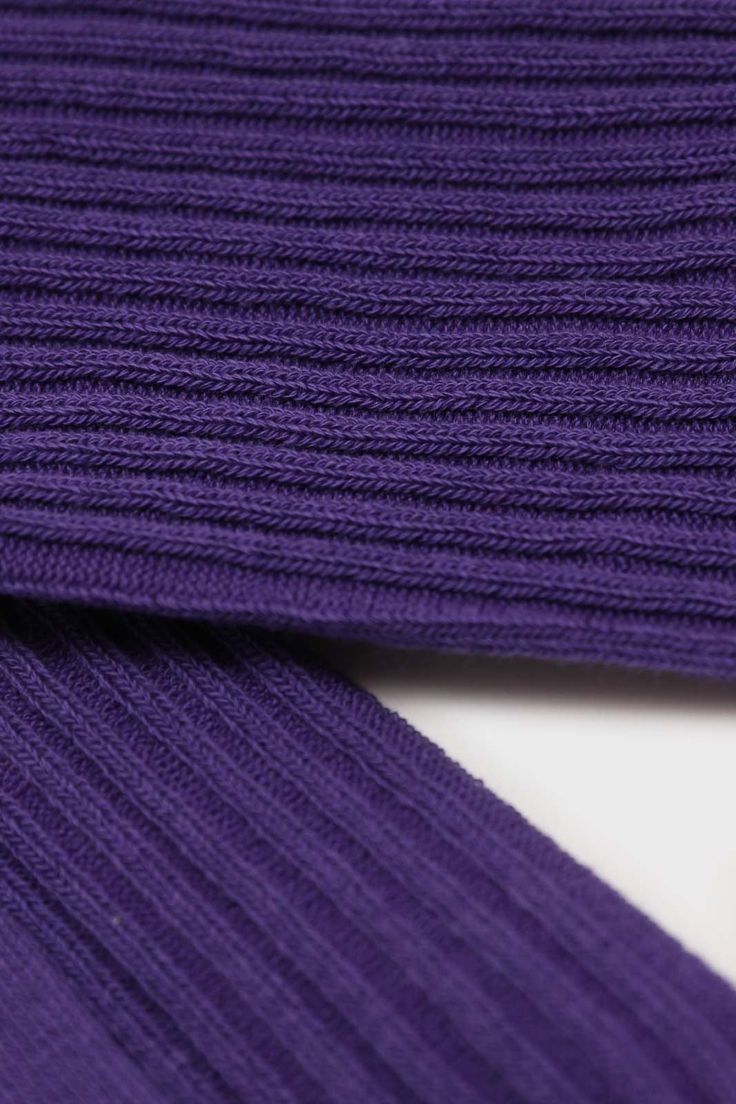 Violet long ribbed socks