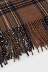 Camel bold plaid scarf