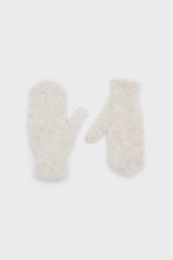 Oatmeal mohair mittens