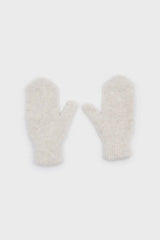 Oatmeal mohair mittens