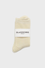 Ivory merino wool socks
