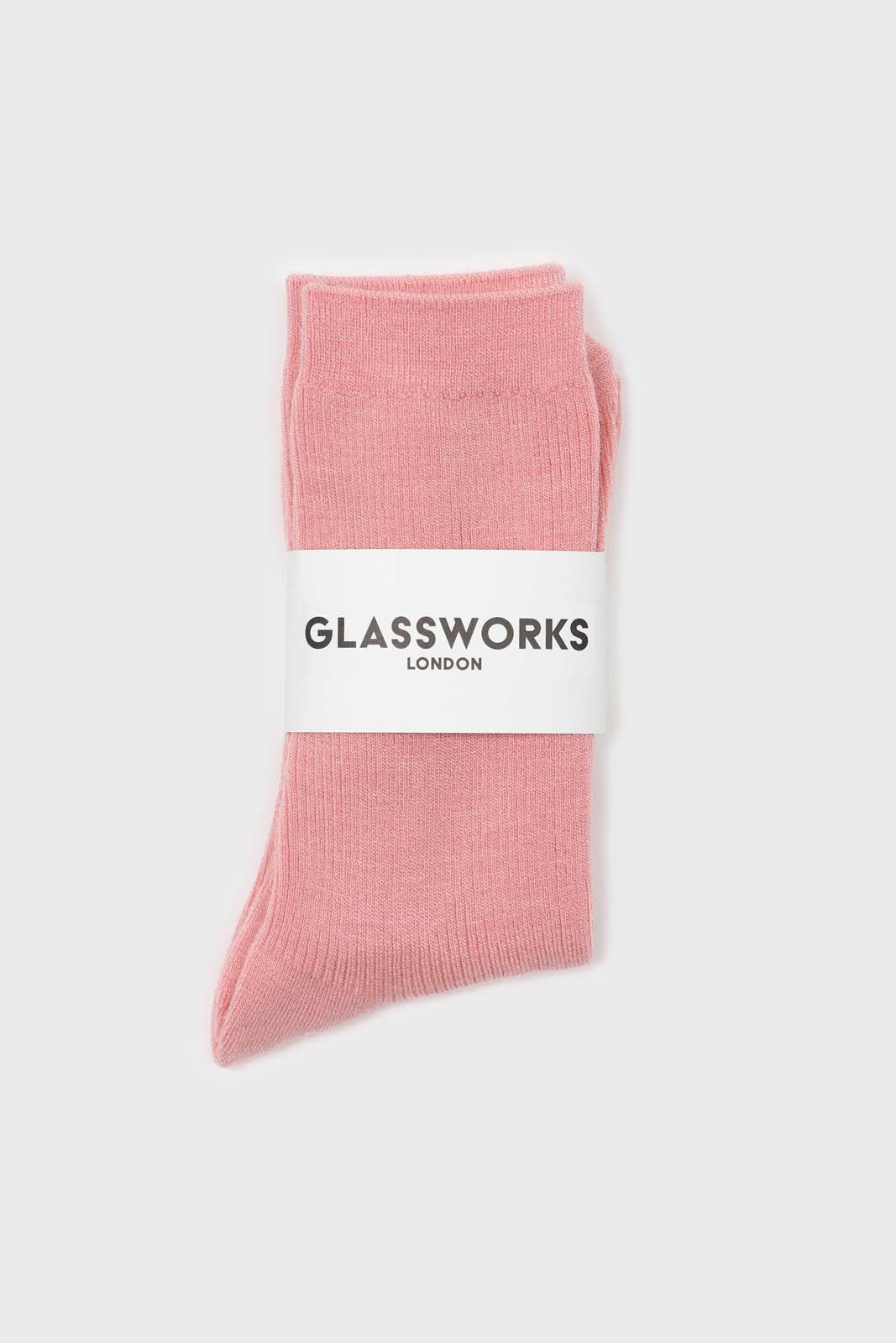 Light pink merino wool socks