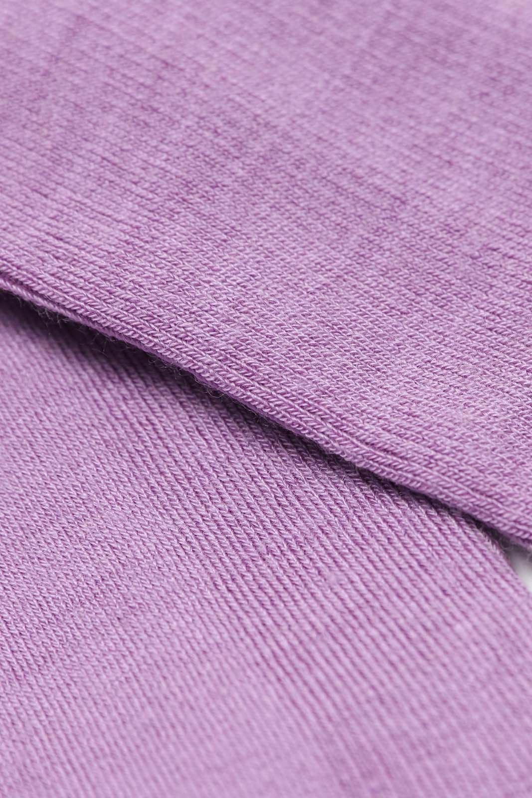Lilac merino wool socks