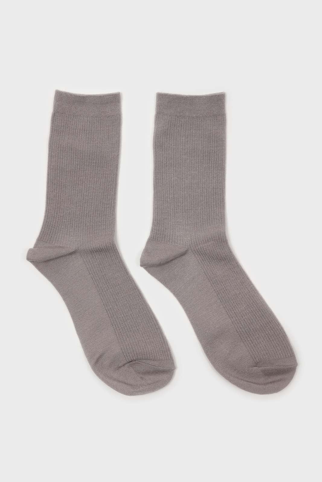 Light grey merino wool socks