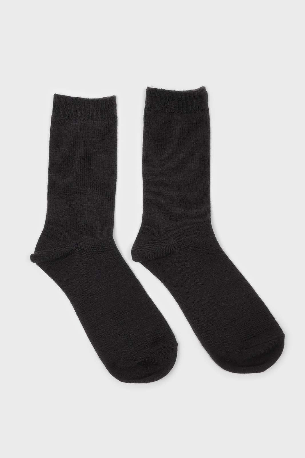 Charcoal merino wool socks