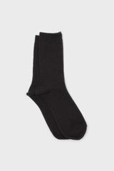 Charcoal merino wool socks