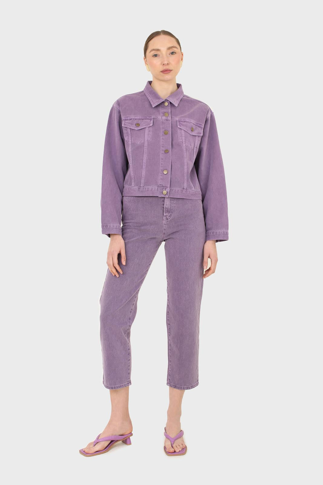 Violet denim jacket - 700