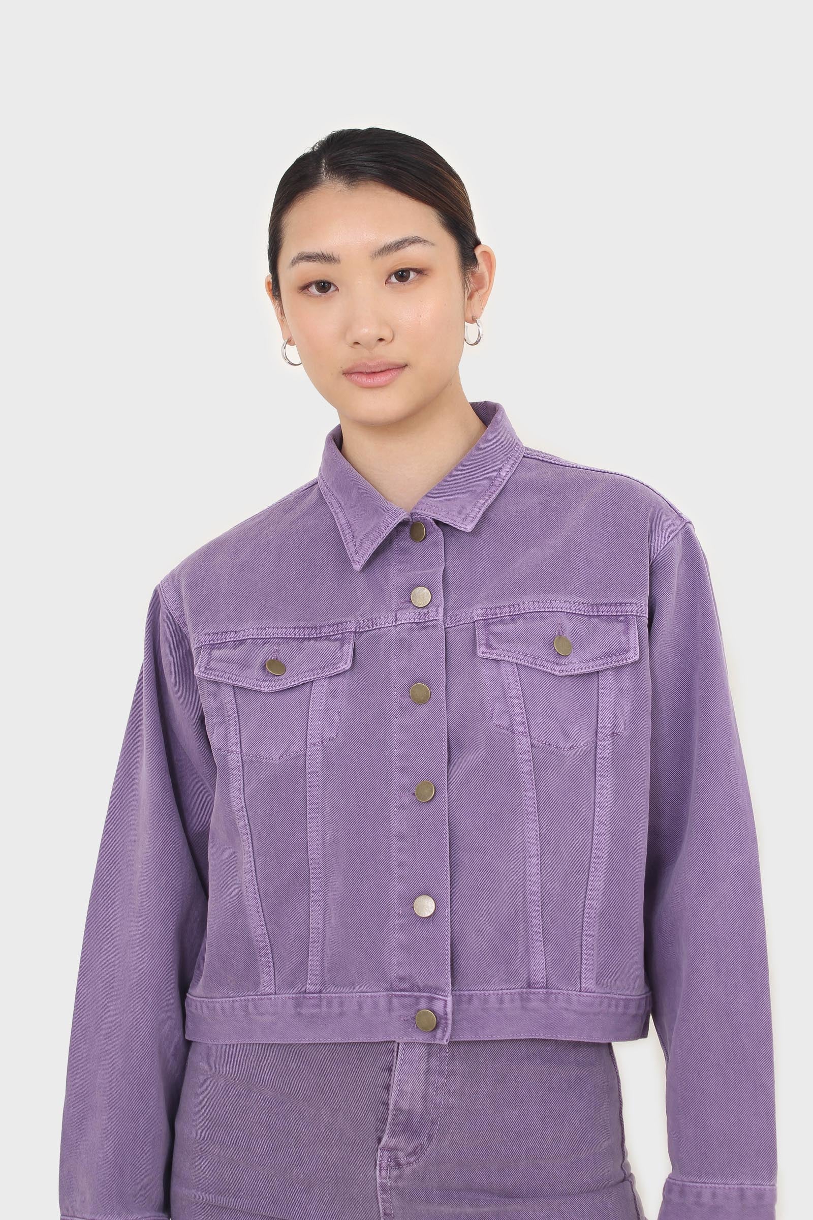 Violet denim jacket - 700