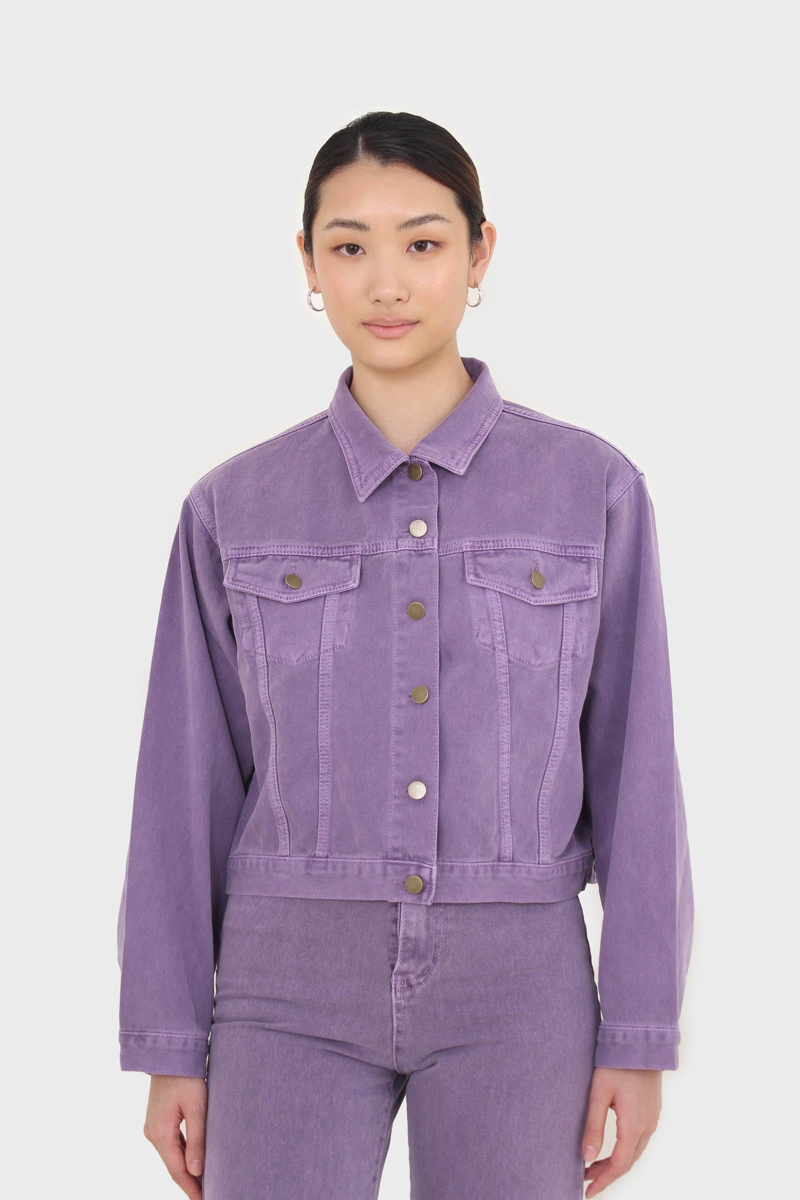 Violet denim jacket - 700