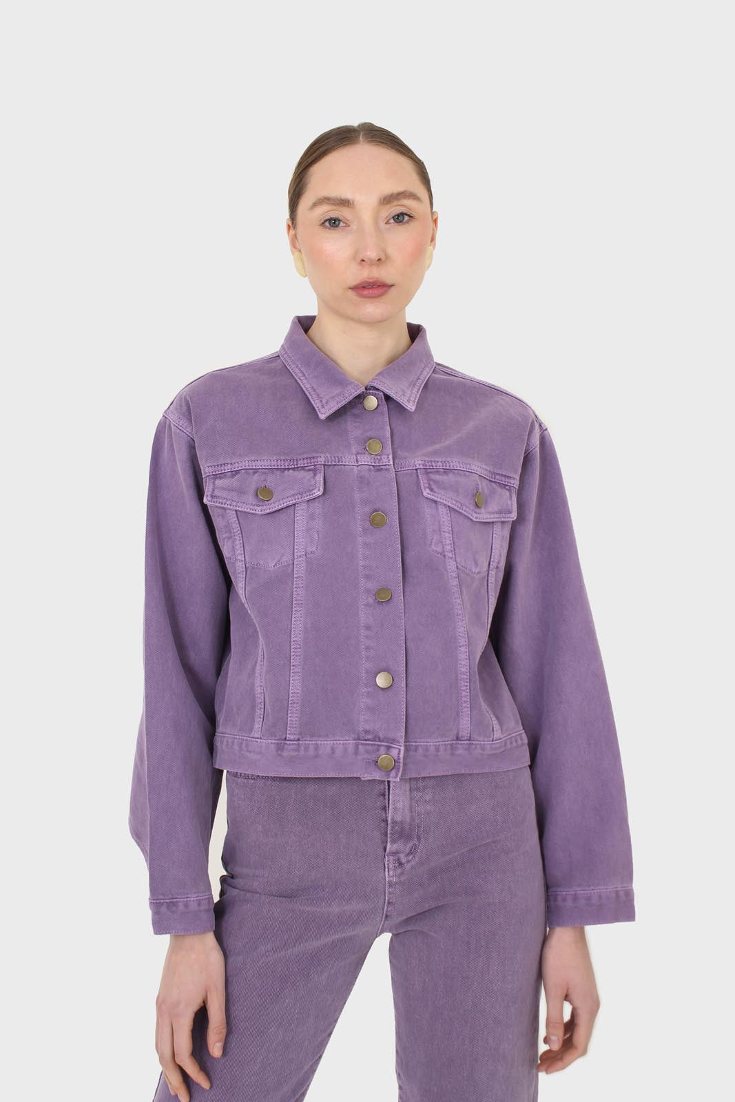 Violet denim jacket - 700