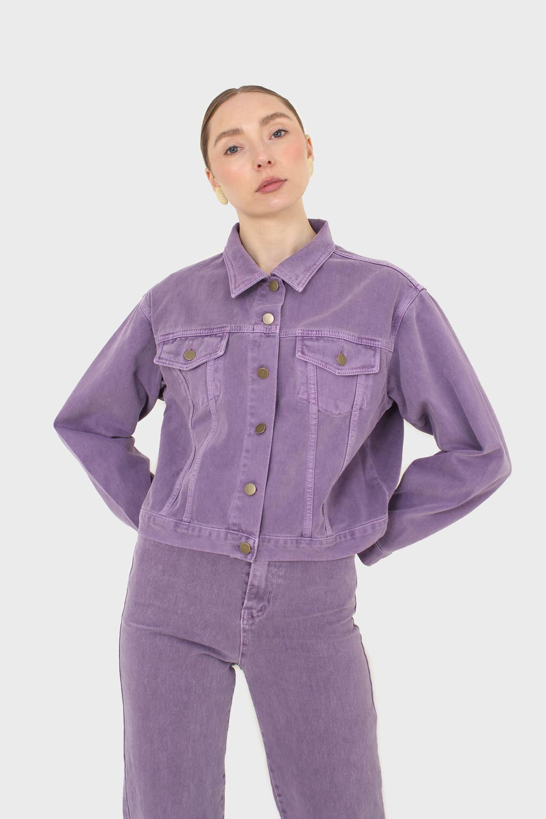 Violet denim jacket - 700