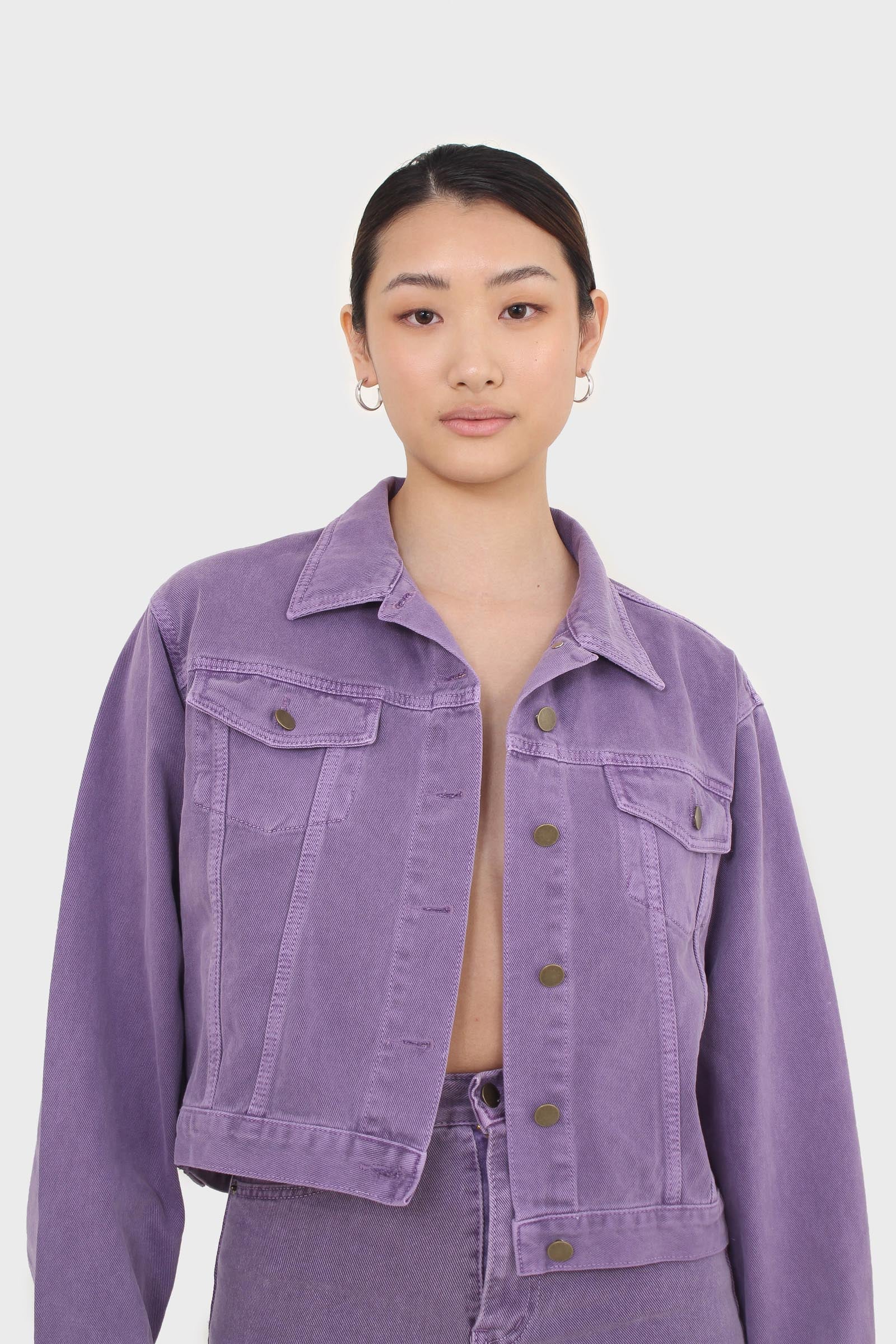 Violet denim jacket - 700