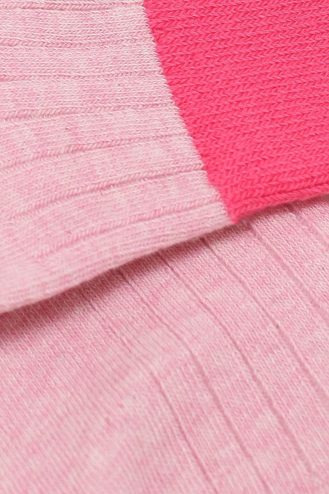 Pink and hot pink candy colourblock socks
