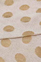 Gold metallic polka dots socks