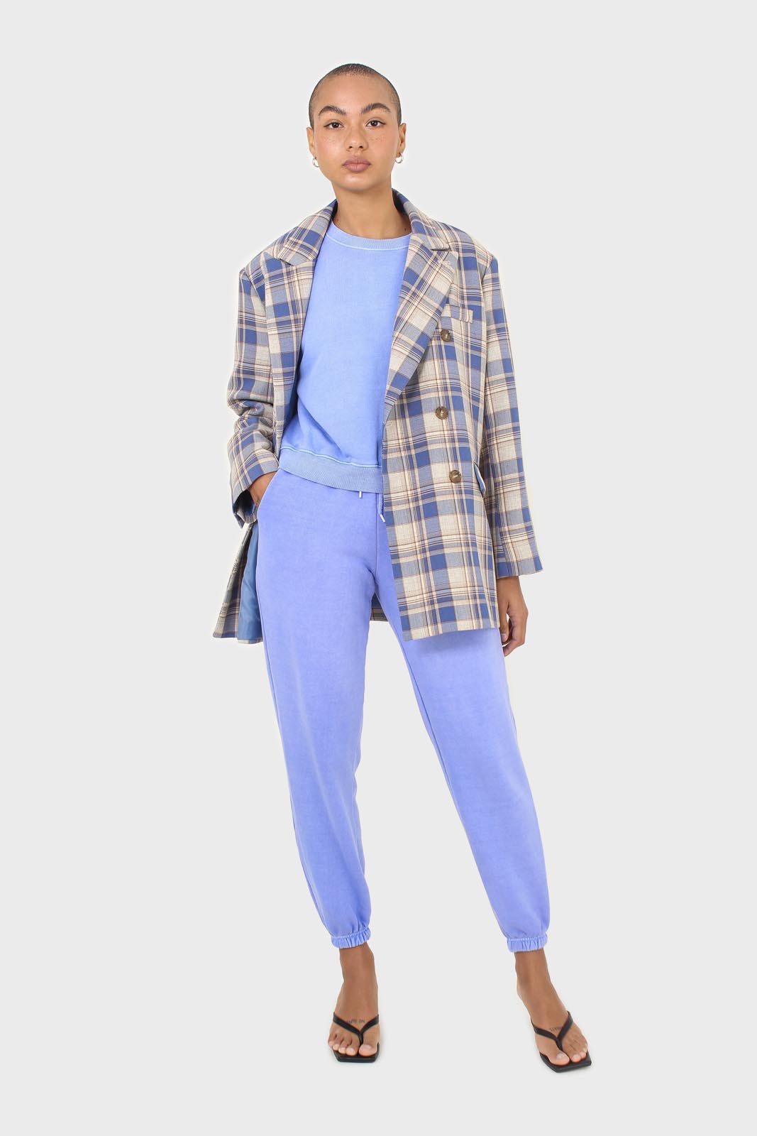 Blue pigment sweatpants