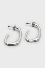Silver geometric earrings