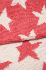 Pink contrast stars socks