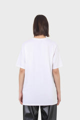 Ivory press stud detail draped top