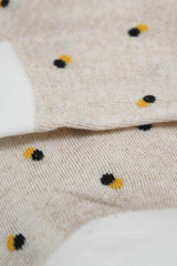 Ivory double dot socks