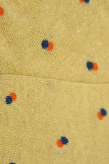 Yellow double dot socks