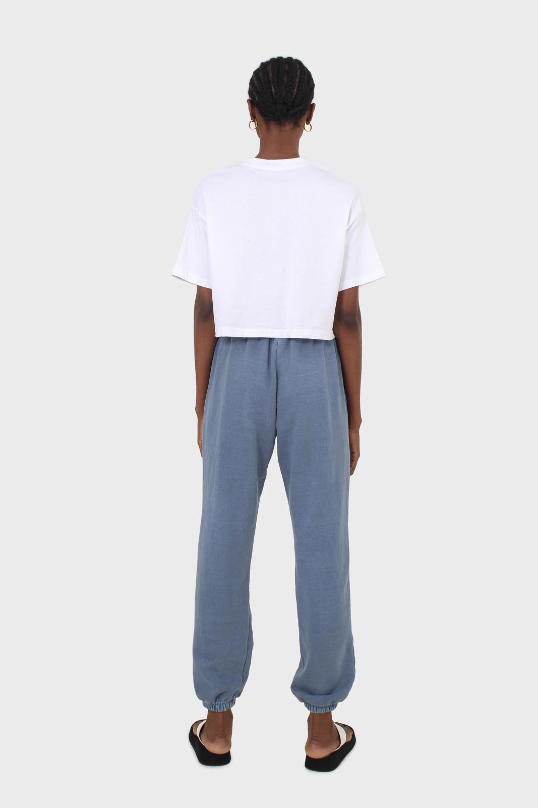 Dusty blue pigment sweatpants