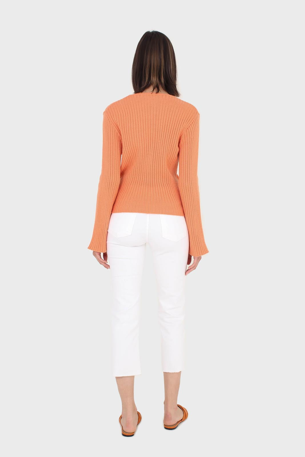 White cut bottom boyfriend jeans - 2005