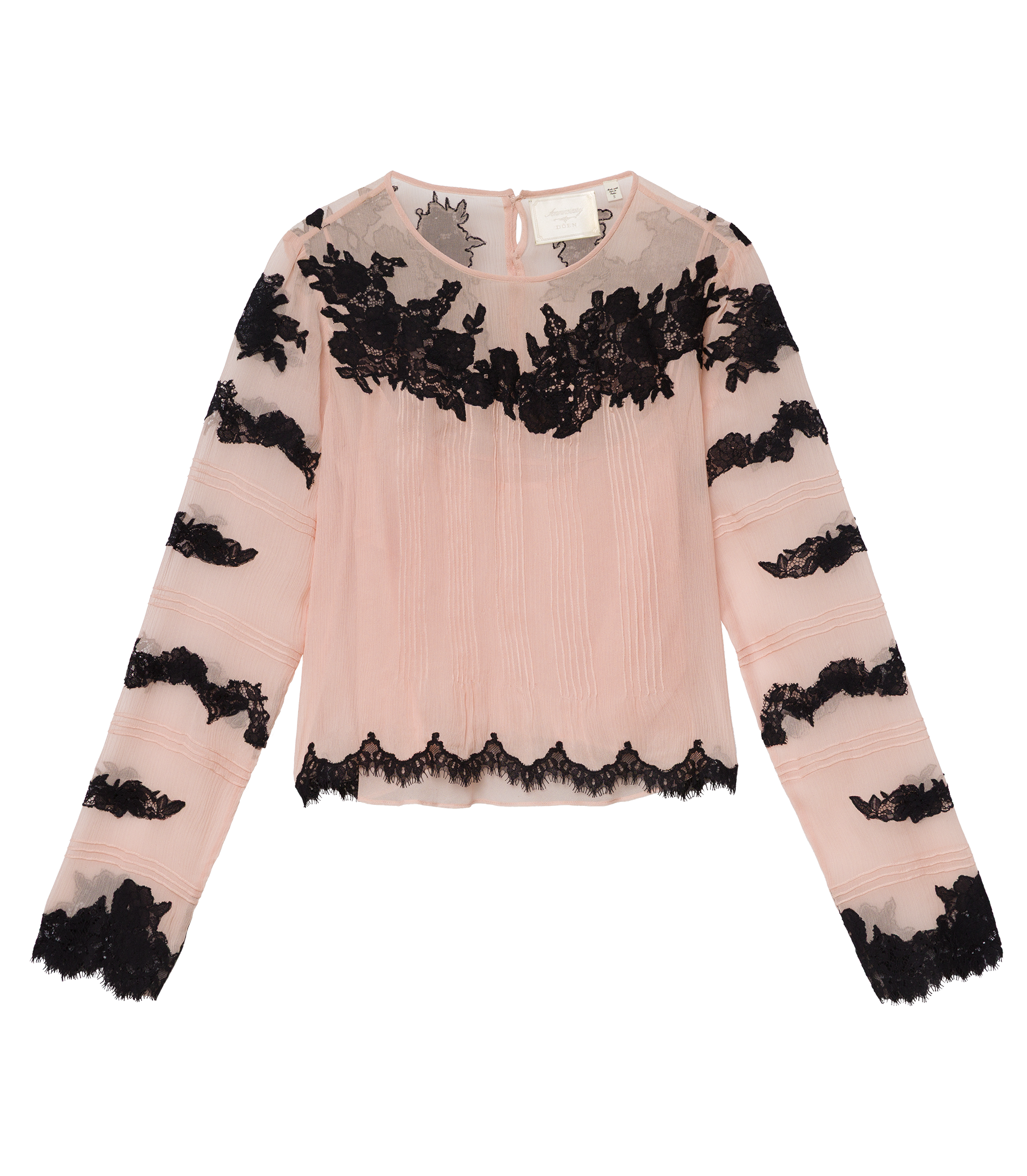 ALBERTINE ANNIVERSARY TOP -- SOFT PEACH