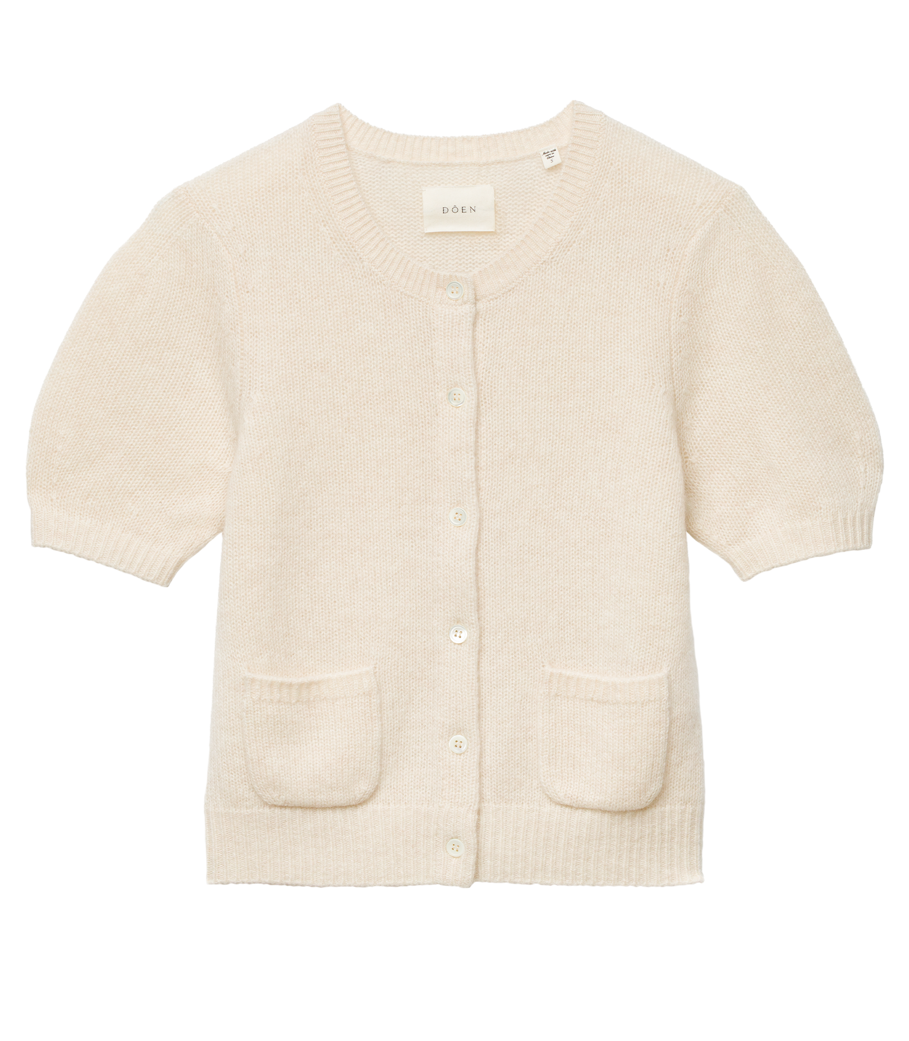 ALESIA CASHMERE CARDIGAN -- DOGWOOD