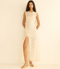 ANABELIA DRESS -- SOFT CAMELLIA