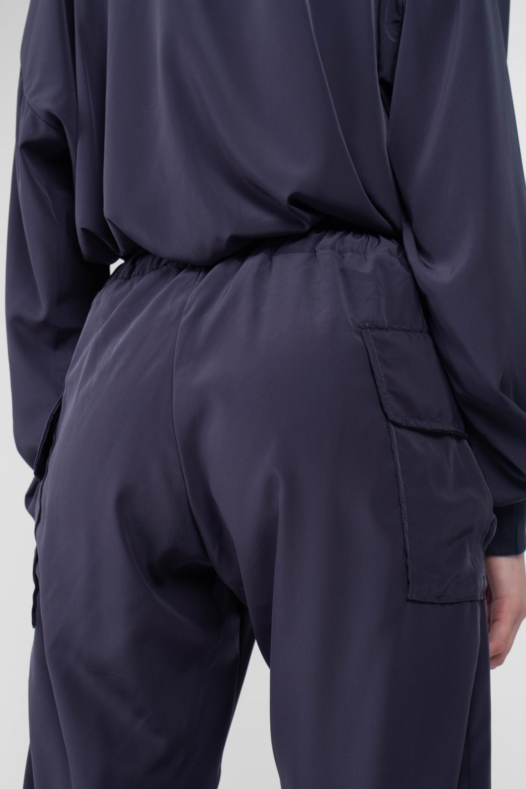 Charcoal silky jogging trousers