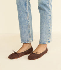ELENI MARY JANE -- CHOCOLATE SUEDE