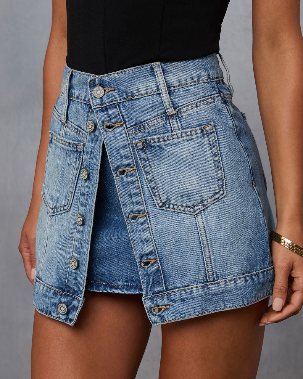 Look Twice Layered Mini Skirt