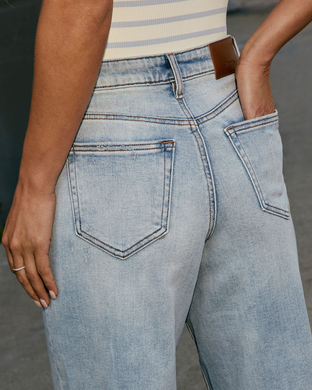 Laurie Super Stretch High Rise Wide Leg Jean