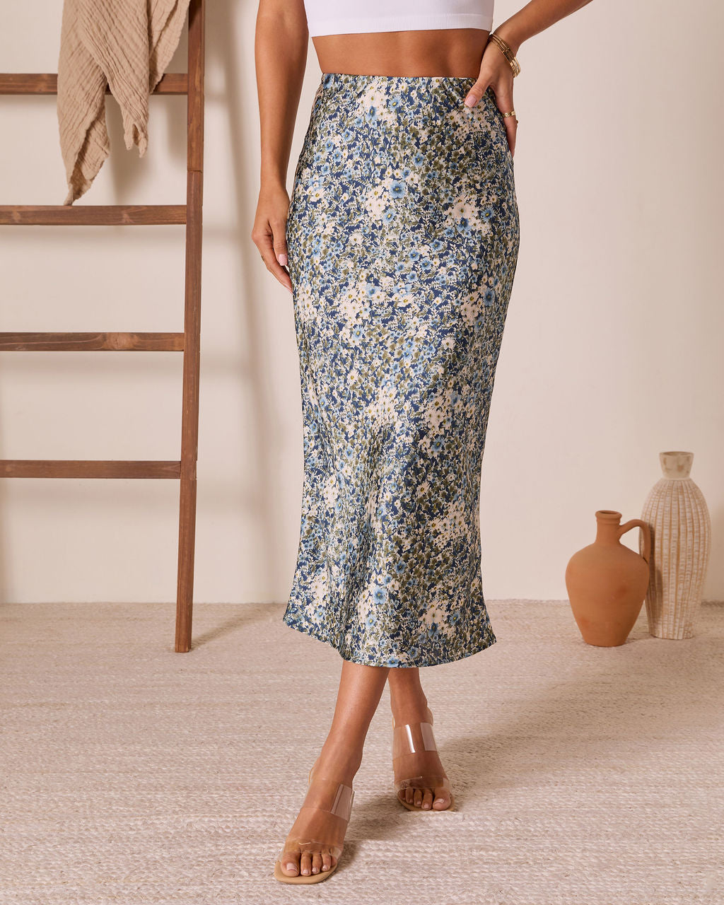 Poppy Dust Floral Maxi Skirt