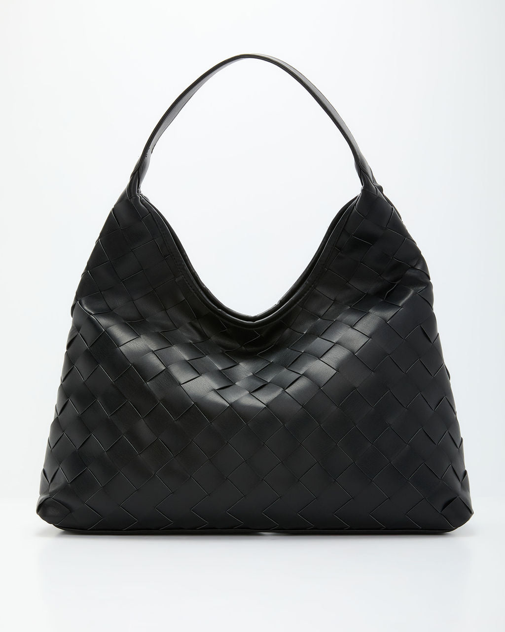 Ramina Woven Leather Shoulder Bag