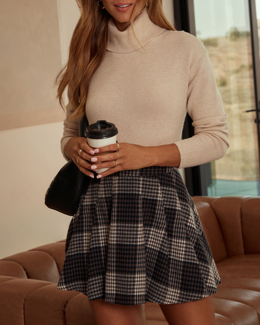 Faith Turtleneck Knit Sweater