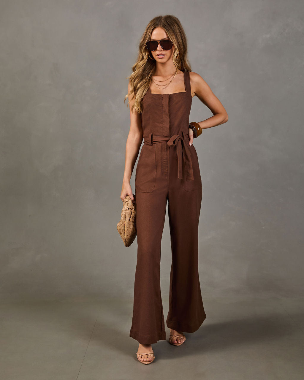Ravine Wrap Tie Jumpsuit